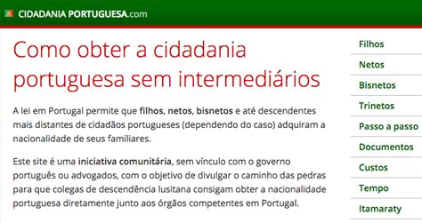 Como obter a cidadania portuguesa sem intermediários