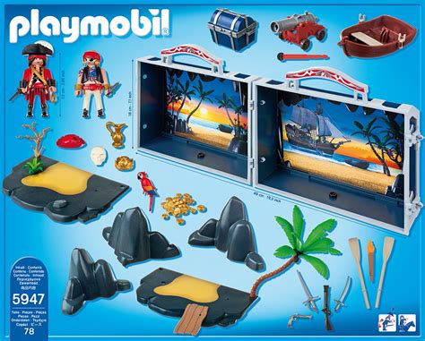 Playmobil Pirate Treasure Chest Playset Piece Set With