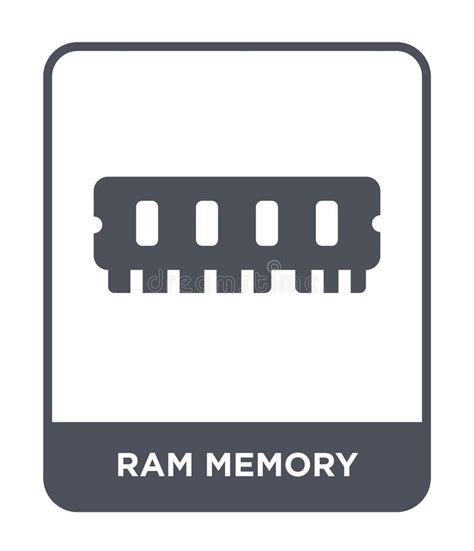 Ram Memory Icon In Trendy Design Style Ram Memory Icon Isolated On