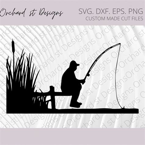 Pescador Svg Pesca Svg Pescado Svg Bajo De Pesca Svg Ca A Etsy