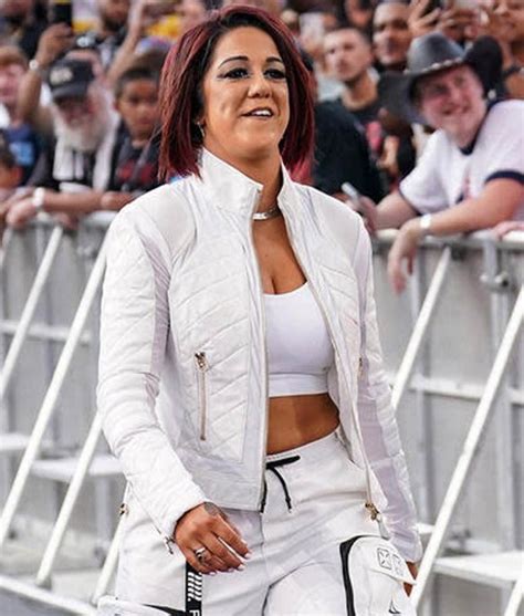 Summerslam WWE Pay-Per-View Bayley White Jacket - Jackets Expert