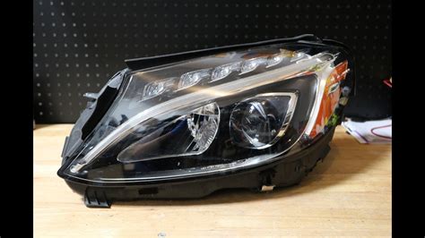 Mercedes Benz C Class Led Headlight Tear Down Disassembly Youtube