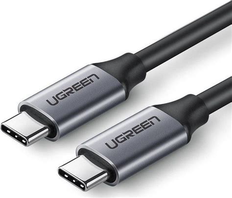 Ugreen Kabel USB C 3 1 PD UGREEN Power Delivery 60W 1m Czarny Kabel