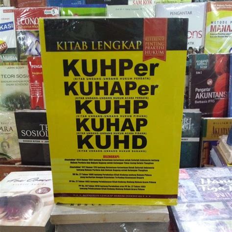 Jual Kitab Lengkap KUHPER KUHAPER KUHP KUHAP KUHD Shopee Indonesia