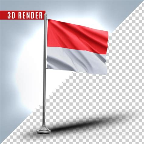 Premium Psd Indonesia Realistic D Textured Flag Premium Psd