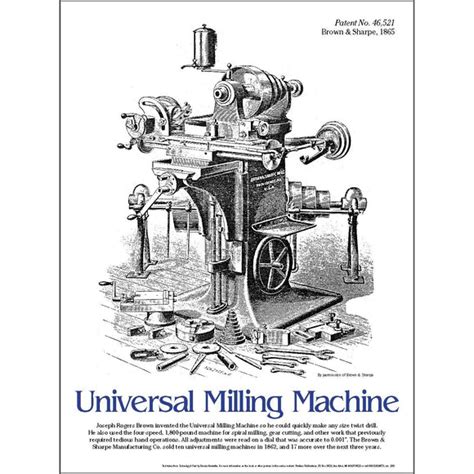 Universal Milling Machine Poster Tech Directions Books And Media