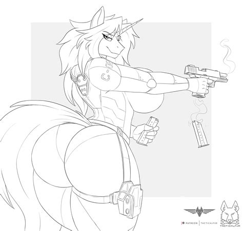 Rule 34 Ass Belly Big Ass Big Breasts Big Butt Black And White Breasts Furry Gun Magazine Gun