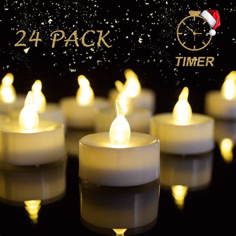 Battery Operated Tea Light Candles With Timer At Johnny Whitfield Blog