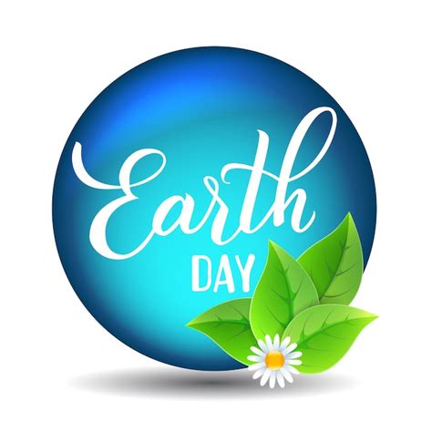 Premium Vector Earth Day Original Hand Drawn Vector Lettering