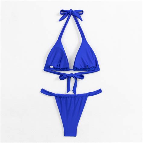 RPVATI Women Brazilian Bikini Swimsuit Two Piece Tie Knot Bathing Suits