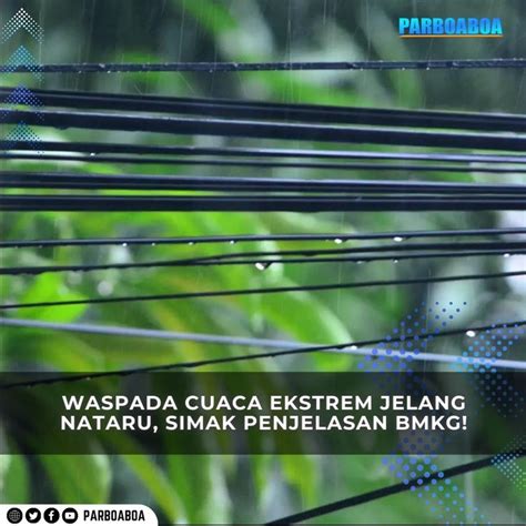 Waspada Cuaca Ekstrem Jelang Nataru Simak Penjelasan Bmkg