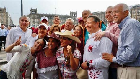 Evelyn Salgado Acompa A A Amlo Durante Mega Marcha De La Cdmx El