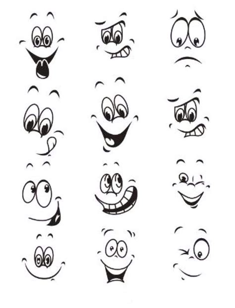 Pin By Zsuzs Nna Onofer K Teles On Faces In Drawing Cartoon