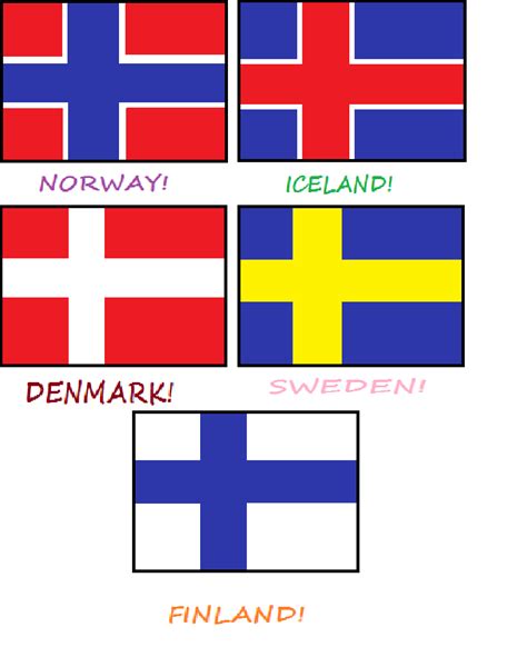 NORDIC FLAGS!!!!!!! by Stickstar on DeviantArt