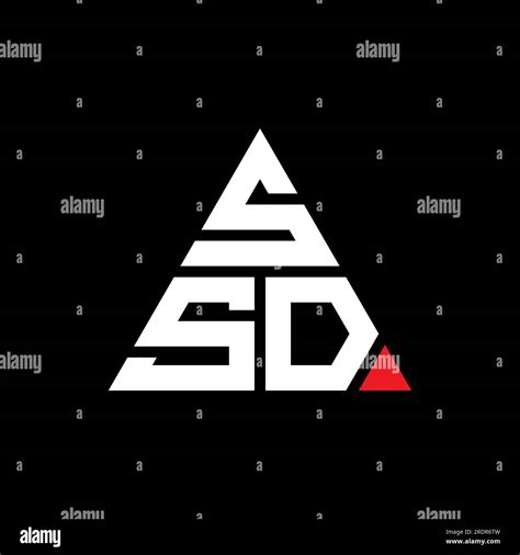 Ssd Triangle Letter Logo Design With Triangle Shape Ssd Triangle Logo
