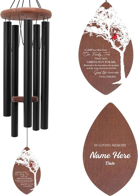 Astarin Personalized Wind Chimes Memorial30 Inch Wind