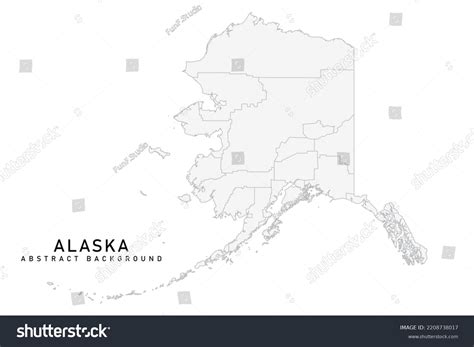 Alaska Map Usa United States America Stock Vector (Royalty Free ...