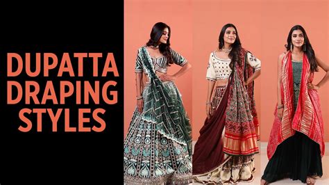 Unique Dupatta Draping Styles On Lehenga Salwar Suit G3 Fashion