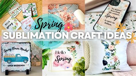 How To Sublimate SPRING And EASTER Crafts DIY Spring Easter