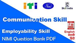 Iti Second Year Employability Skill Communication Skill Mcq Pdf