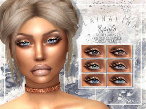 AlainaLina Eyes No9 Sims 4 Custom Content Eye Contacts HQ Realistic