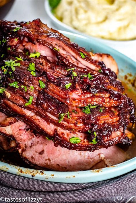 Cranberry Glazed Ham Recipe Easy Sweet Spicy Baked Ham Glaze