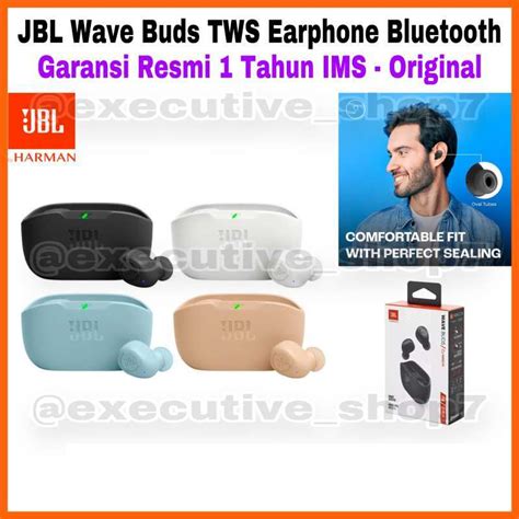 Jual Jbl Wave Buds Tws Earphone Bluetooth Garansi Resmi Tahun Ims