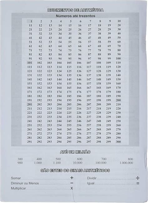 Caderno De Tabuada Do Estudante Folhas Tamoio Capas Sortidas