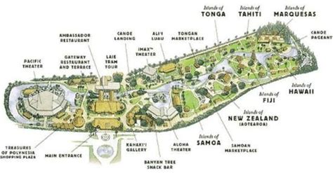 Polynesian Cultural Center map | Polynesian cultural center, Travel suggestions, Cultural center