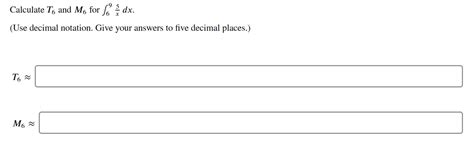 Answered Calculate T And M6 For Dx Use Bartleby