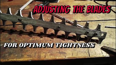 Setting The Tightness Of Adjustable Hedge Trimmer Blades Youtube