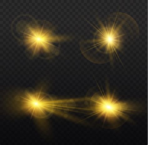 Twinkle Lens Flares éblouissement Lumières Clignotantes étoile D or