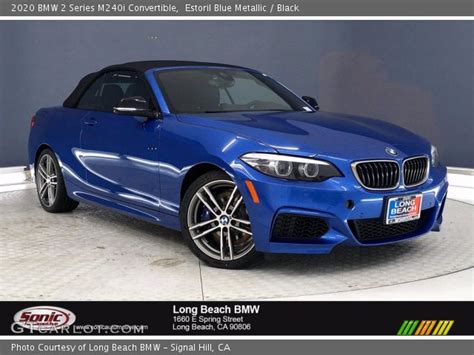 Estoril Blue Metallic 2020 Bmw 2 Series M240i Convertible Black Interior