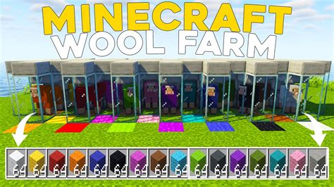 SINIRSIZ YÜN FARMI Minecraft Koyun Yünü Wool Farmı Nasıl Yapılır