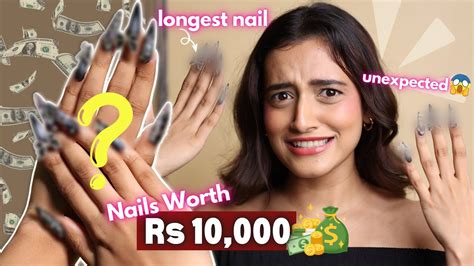 Tried The Most Expensive Nails Worth Aashi Adani Youtube