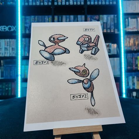 Porygon/porygon2/porygon-z Evolution Pokemon A5 Physical Print - Etsy