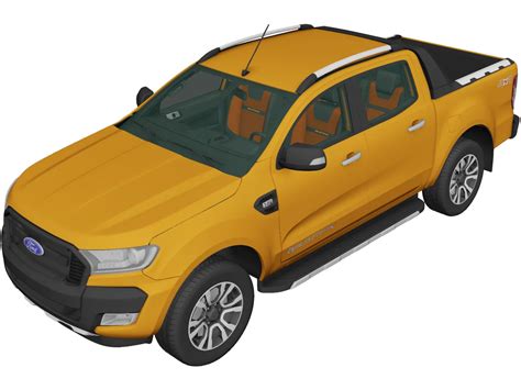 Ford Ranger Doublecab 3d Model 2016 3dcadbrowser