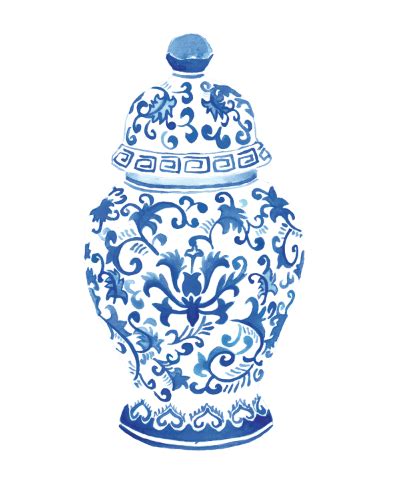 A Black And White Drawing Of A Vase With An Ornate Design On The Top