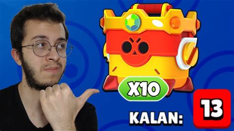 10 TANE OMEGA KUTU AÇTIM 13 YAZDI EFSANEVİ ÇIKTI BRAWL STARS YouTube