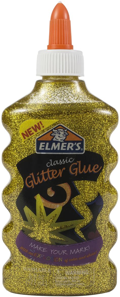 Elmer S Classic Glitter Glue 6oz Gold Michaels