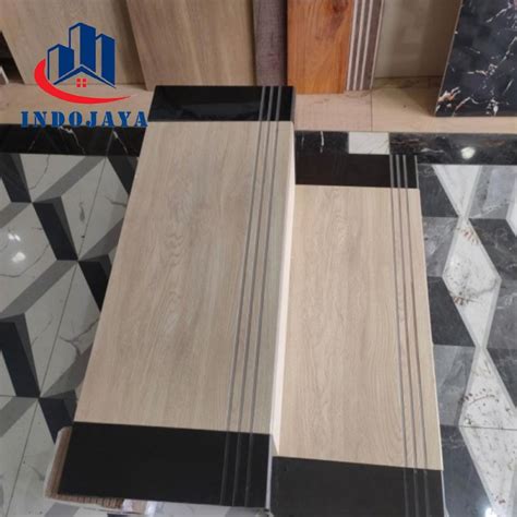 Jual Keramik Tangga Granit Motif Kayu 30x80 20x80 List Plint Custom