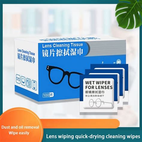 Glasses Cleaner Wet Wipes Disposable Anti Fog Misting Dust Remover