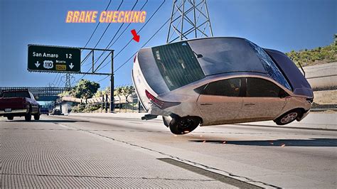 Beamng Drive Reckless Driving And Traffic Crashes Youtube