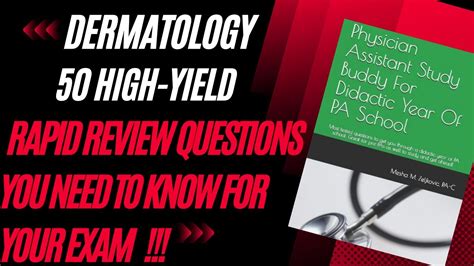 How To Study For Dermatology Exam With High Yield Review Youtube