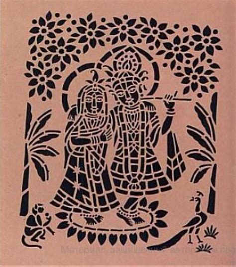 Sanjhi Madhubani Art And Stencil Art