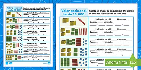 Guía De Trabajo Valor Posicional Hasta 10 000 Twinkl