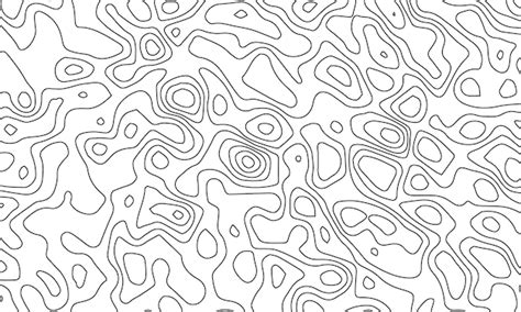 Premium Vector Topographic Line Map Patterns Black Contour And