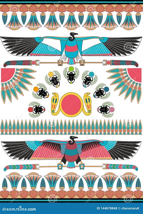 ancient egyptian murals sculptures  patterns ancient egypt