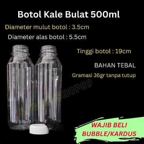 Jual Botol Kale Bulat Ml Tebal Botol Jus Botol Kopi Satuan