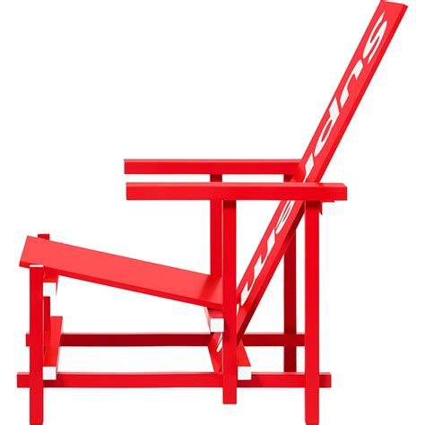 Gerrit Rietveld Red Blue Chair For Cassina Fall Winter 2022 Supreme